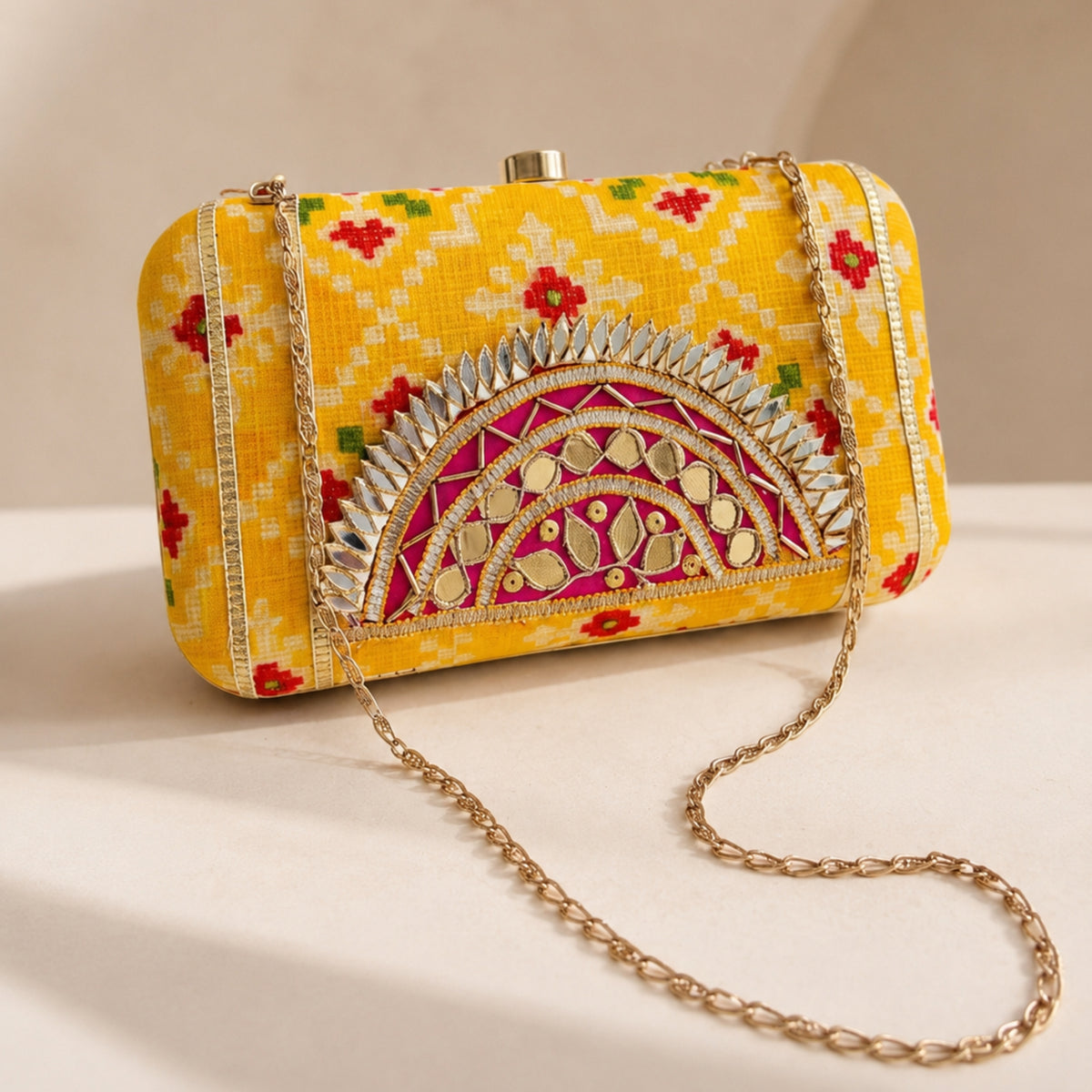 Rangrez Clutch Bag (Yellow)