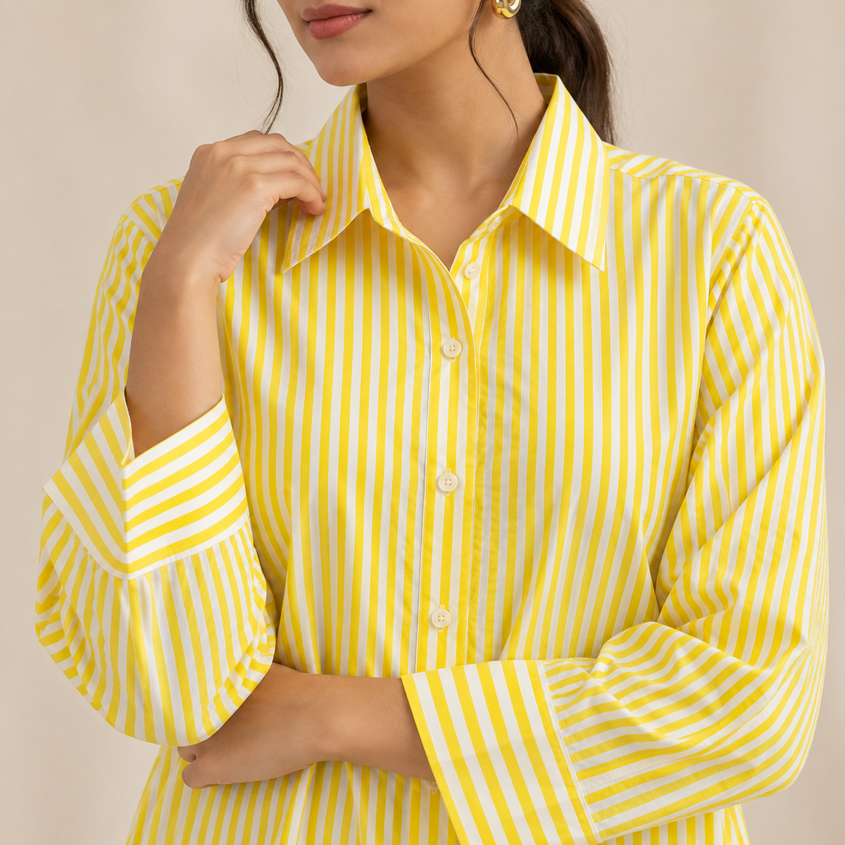 Sunshine Stripe Shirt Dress