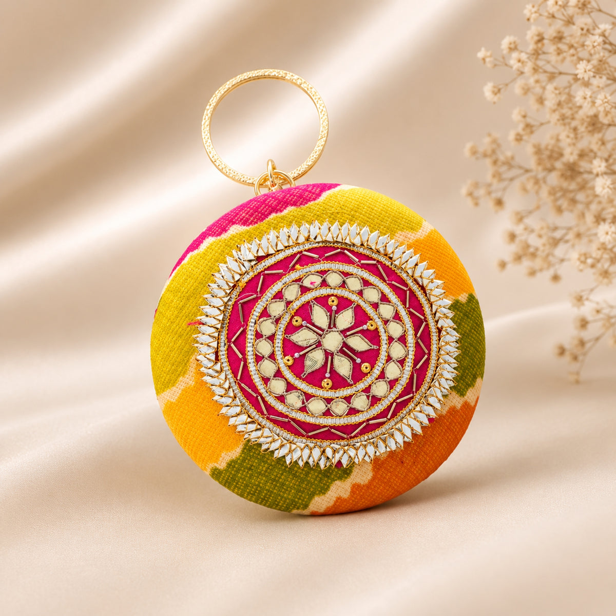 Rangrez Circle Clutch Bag