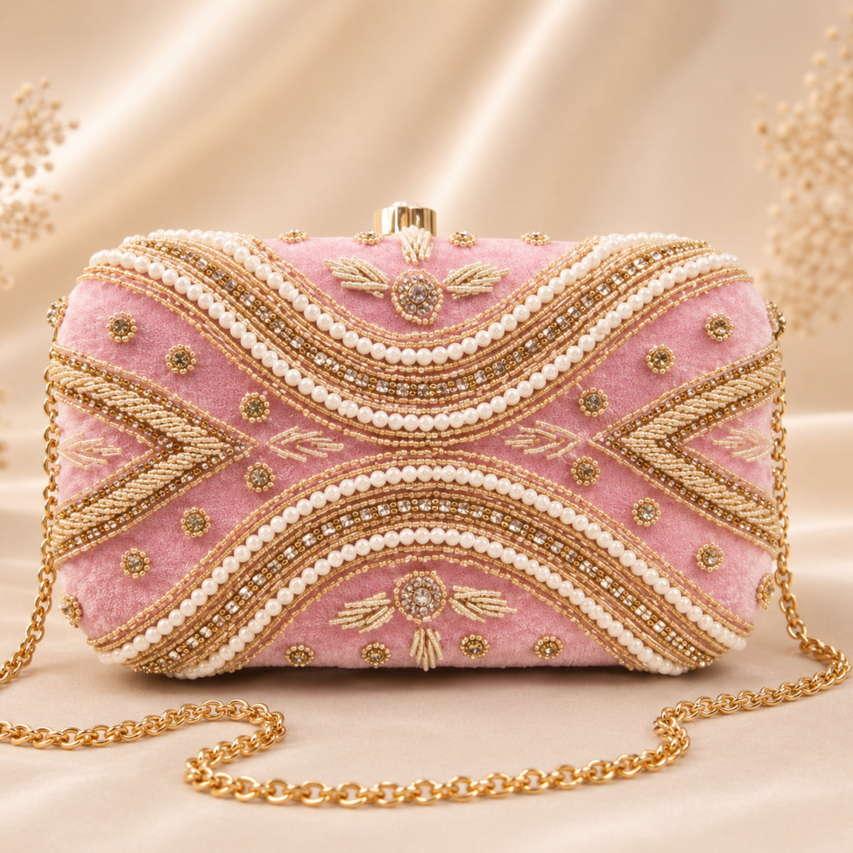 Zariya Clutch Bag (Pink)