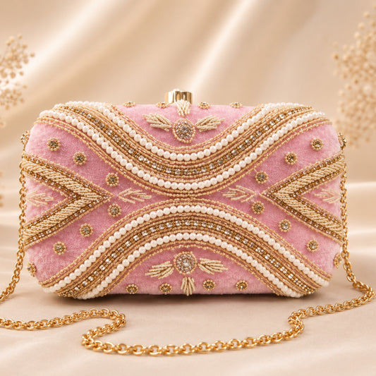 Zariya Clutch Bag (Pink)