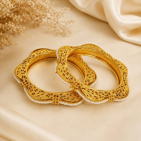 Meher Scalloped Kada Set