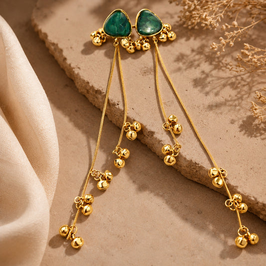 Panna Extra Long-Drop Earrings