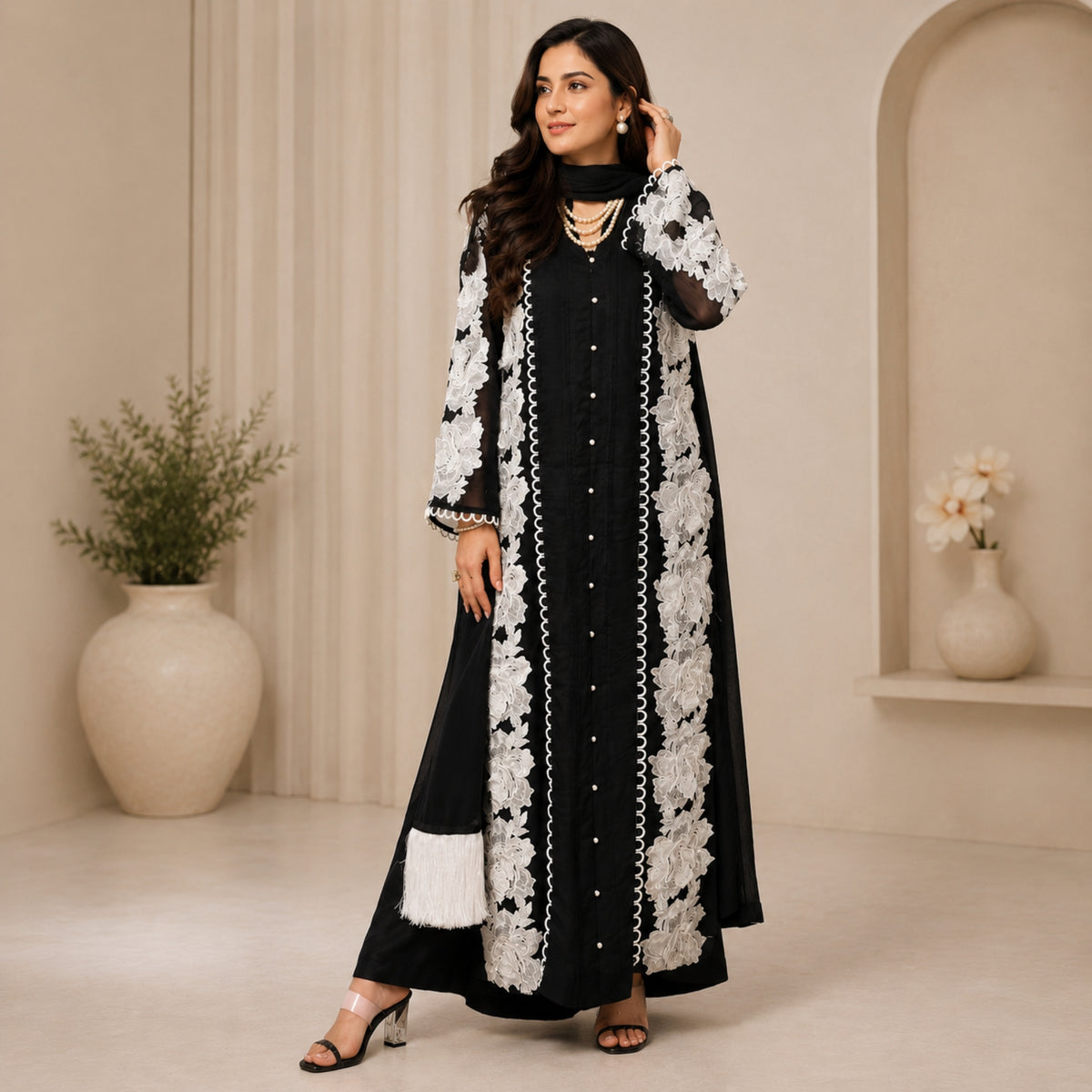 Ruhani Organza Suit Set
