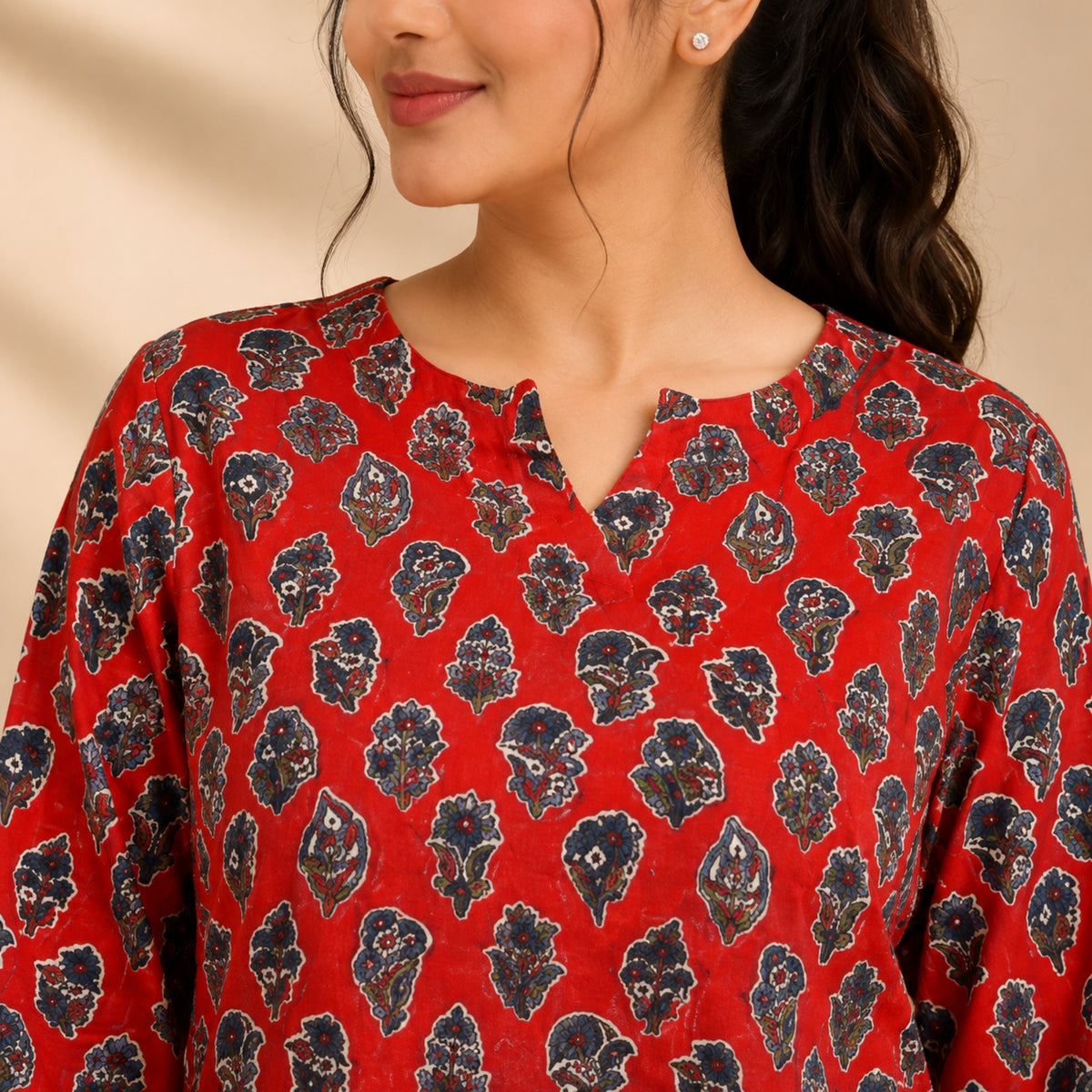 Crimson Paisley Print Co-ord Set