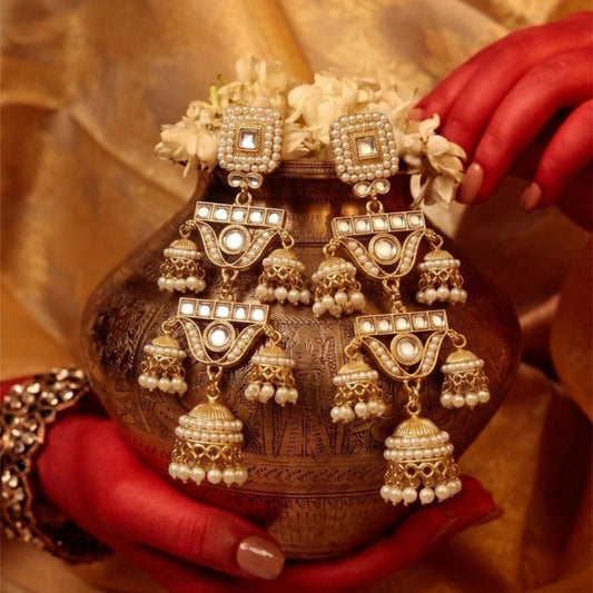 Rooh Premium Kundan Jhumka