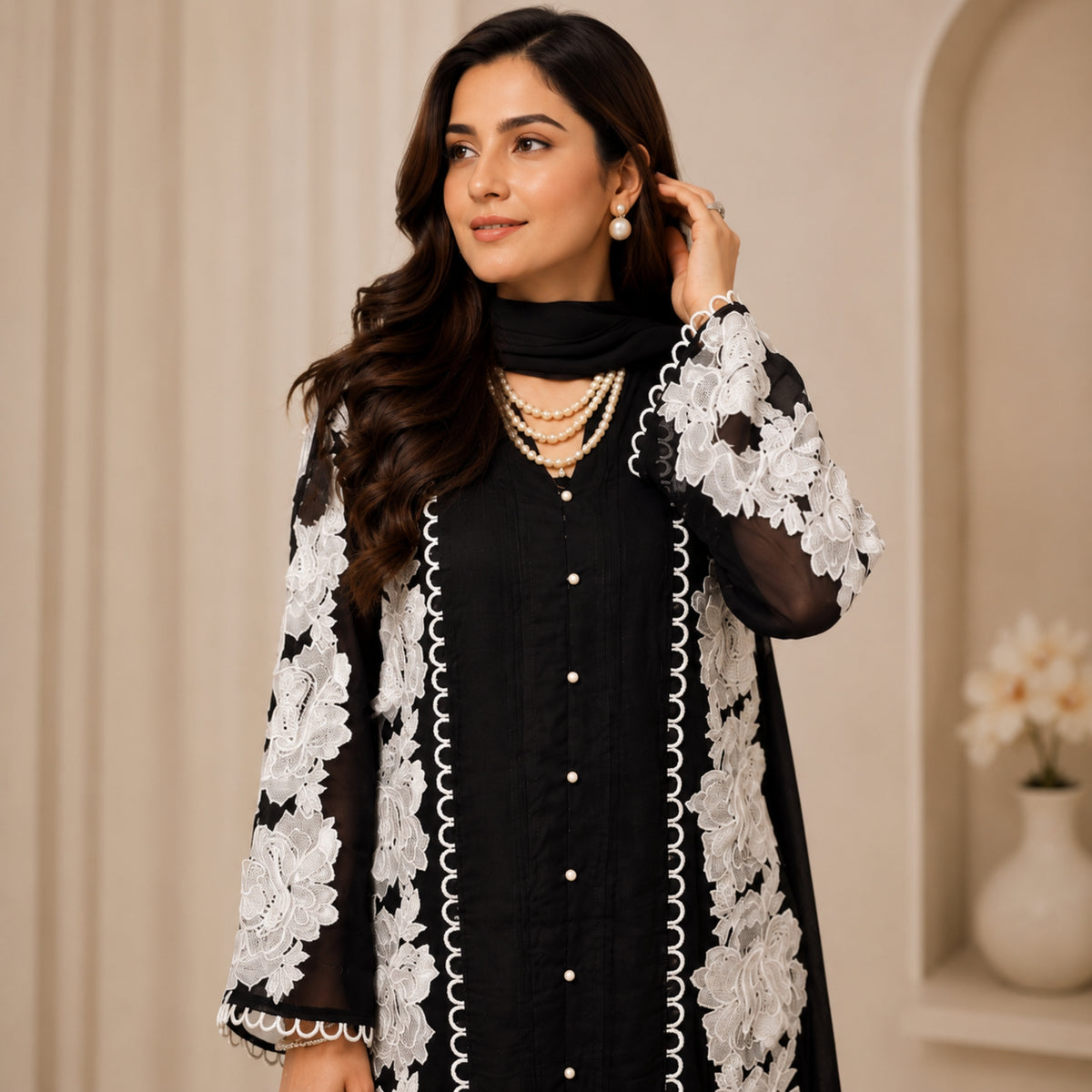 Ruhani Organza Suit Set