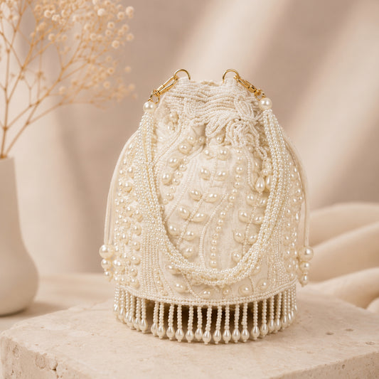 Moon Pearl Potli Bag