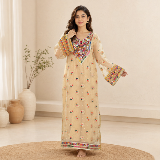 Rangrez Mirror Pheran Dress