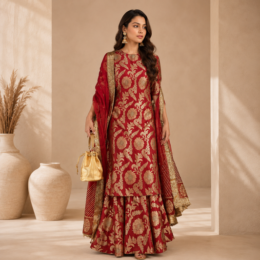 The Reeva Brocade Suit