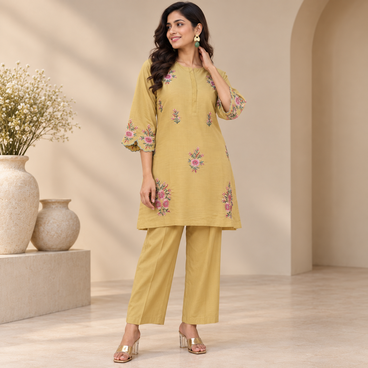 Mustard Bloom Co-Ord Set