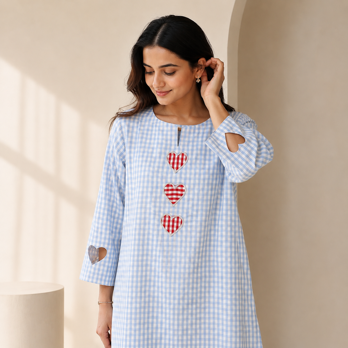 Gingham Hearts Co-ord Set