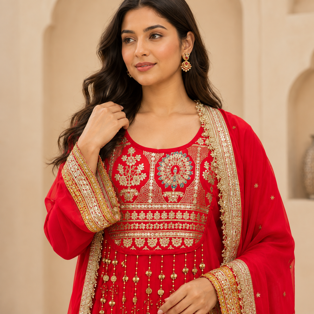 Noor-e-Lal Ghungroo Suit Set